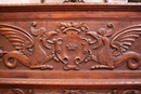 Hunt style Canopy bed in Oak, France 19th century