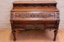 Hunt style Cylinder desk in Oak, France 19th century