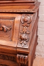 Hunt style Cylinder desk in Oak, France 19th century