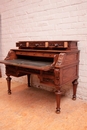 Hunt style Cylinder desk in Oak, France 19th century