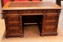 Hunt style Desk in Oak, France 19th century