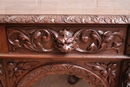 Hunt style Display cabinet in Oak, France 19th century