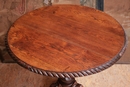 Hunt style Flower table in Oak, France 19th century