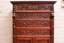 Hunt style Cabinet in Oak, France 19th century