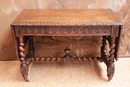 Hunt style Server table in Oak, France 19th century