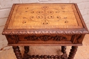 Hunt style Sewing table in Oak, France 19th century