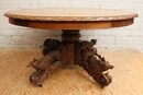 Hunt style Table in Oak, France 19th century