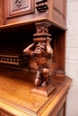 Henri II style Cabinet and server in Walnut, France 19th century