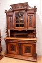 Henri II style Cabinet and server in Walnut, France 19th century