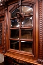 Henri II style Cabinet and server in Walnut, France 19th century