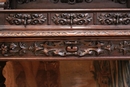 Hunt style Desk in Oak, France 19th century