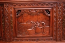Breton style Cabinet in Oak, France 1900