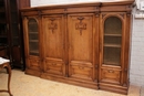 Renaissance style Bookcase in Walnut, France 19th century