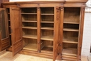 Renaissance style Bookcase in Walnut, France 19th century