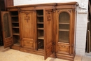 Renaissance style Bookcase in Walnut, France 19th century