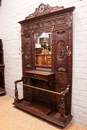 Breton style Hall tree  in Oak, France 1900