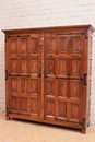 Gothic style Armoire in Walnut, France 1950