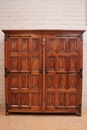Gothic style Armoire in Walnut, France 1950