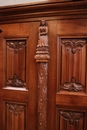 Gothic style Armoire in Walnut, France 1950