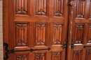 Gothic style Armoire in Walnut, France 1950