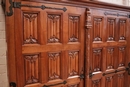 Gothic style Armoire in Walnut, France 1950