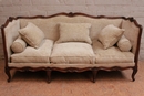 Louis XV style Sofa in Walnut, France 19th century