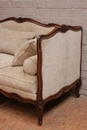 Louis XV style Sofa in Walnut, France 19th century