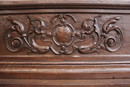 Renaissance style Fire mantle in Oak, Belgium 1900