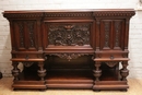 Renaissance style Sideboard in Walnut, France 19th century