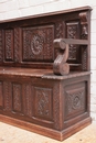 Renaissance style Hall bench in Oak, France 19th century