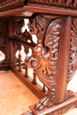 Renaissance style Desk table in Walnut, France 19th century