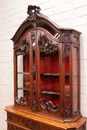 Louis XV style Display cabinet in Oak, Belgium 19th century