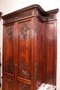 Regency style Armoire in Oak, Belgium 19th century