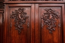 Regency style Armoire in Oak, Belgium 19th century