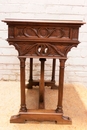 Gothic style Desk table in Walnut, France 19th century