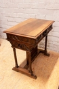 Gothic style Desk table in Walnut, France 19th century