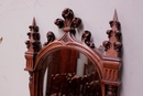 Gothic style Mirror in Walnut, France 19th century