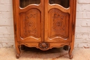 Louis XV style Bookcase in Walnut, France 1900