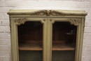 Louis XVI style Bookcase in paint wood, France 1900