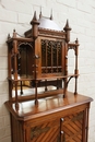 Gothic style Cabinet in Walnut, France 19th century