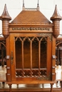 Gothic style Cabinet in Walnut, France 19th century