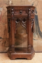 Gothic style Console in Walnut, France 19th century