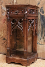 Little walnut gothic console