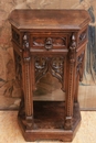 Gothic style Console in Walnut, France 19th century