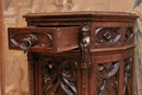 Gothic style Console in Walnut, France 19th century