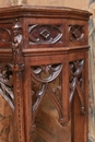 Gothic style Console in Walnut, France 19th century