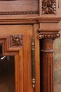 Henri II style Bookcase in Walnut, France 19th century