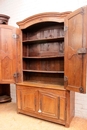 Louis XIV style Cabinet deux corps in Oak, France 18th century