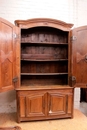 Louis XIV style Cabinet deux corps in Oak, France 18th century