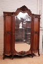 Louis XV 3 door armoire in walnut